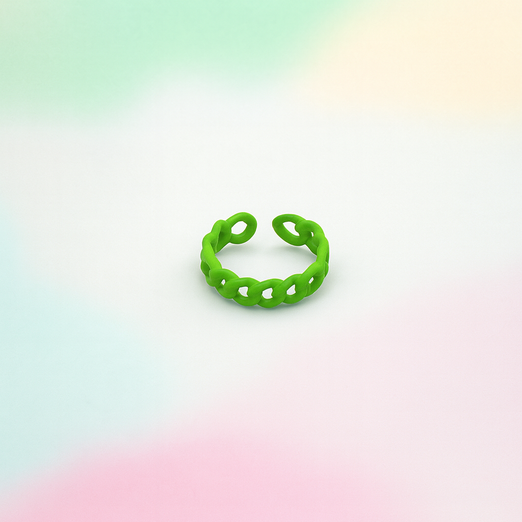 Green ring on a gradient background